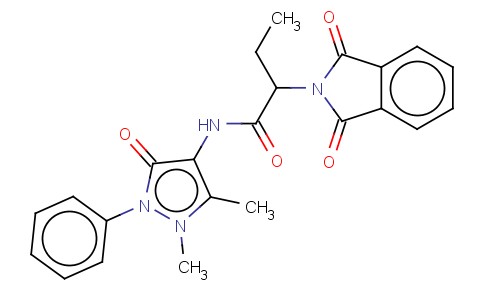 2-ISOINDOLINEACETAMIDE, N-ANTIPYRINYL-1,3-DIOXO-ALPHA-ETHYL-